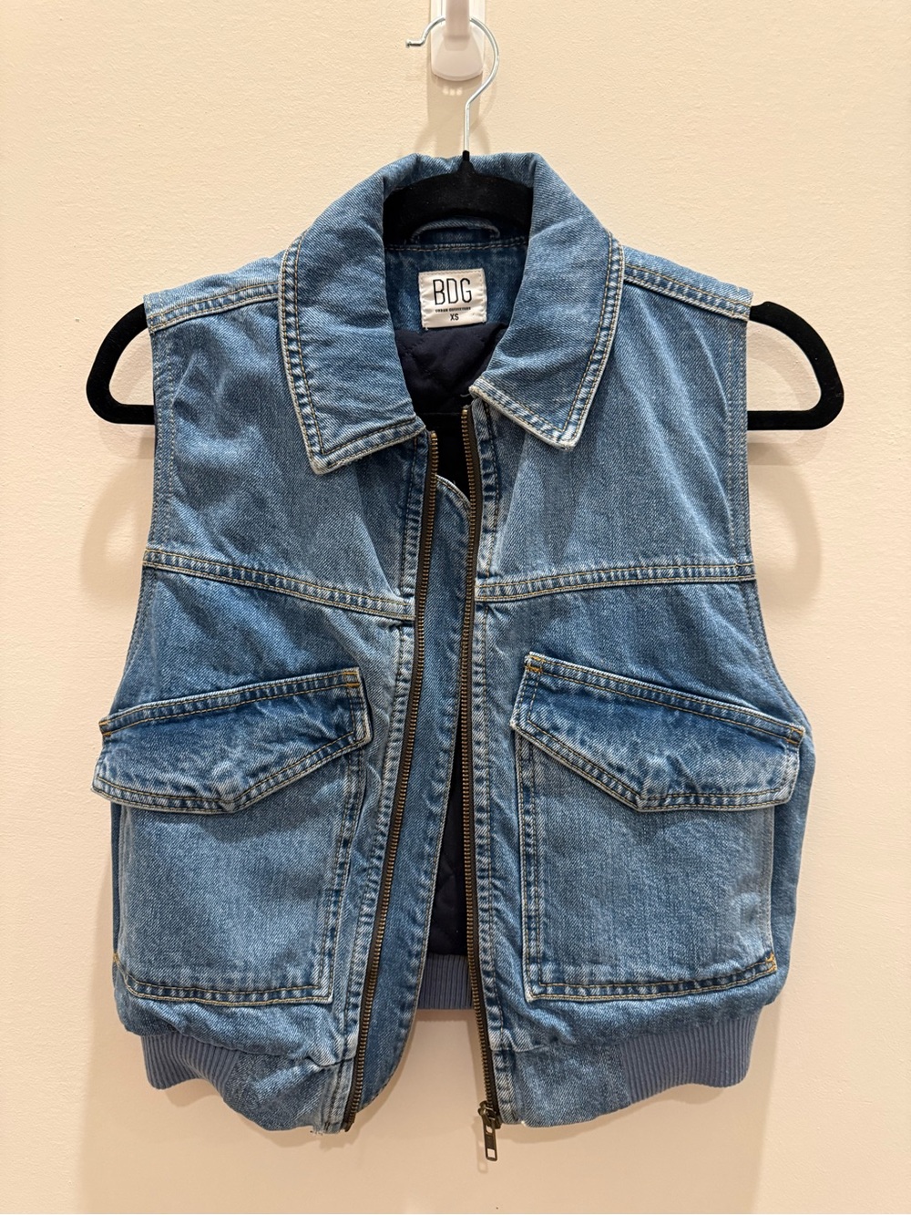 Urban Outfitters BDG Denim Full Zip Vest - XSmall